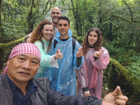 Thumbs up on the summit boardwalk with our guide - lifeonwheel.com