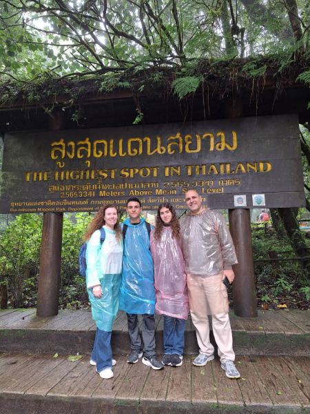 At the sign marking Thailand's highest point - lifeonwheel.com