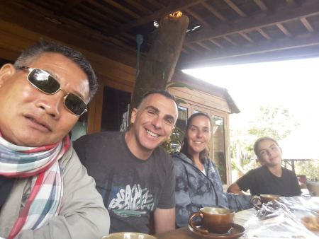 Coffee together on the terrace of a mountain cafe - lifeonwheel.com