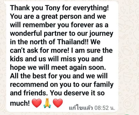 Guests thanking Tony at the end of their journey - lifeonwheel.com
