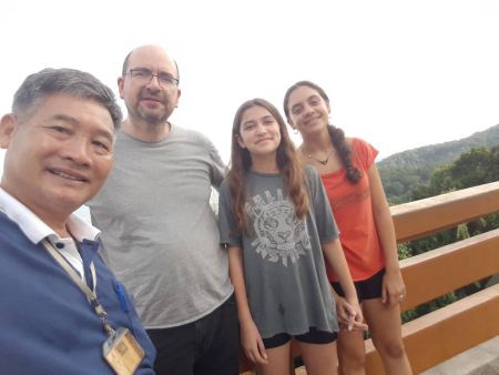 Selfie with guests at the hilltop lookout - lifeonwheel.com